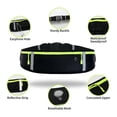 thumbnail image 3 of Riñonera SagaSave Negra Impermeable con Conector para Auriculares para Hombre y Mujer, 3 of 8