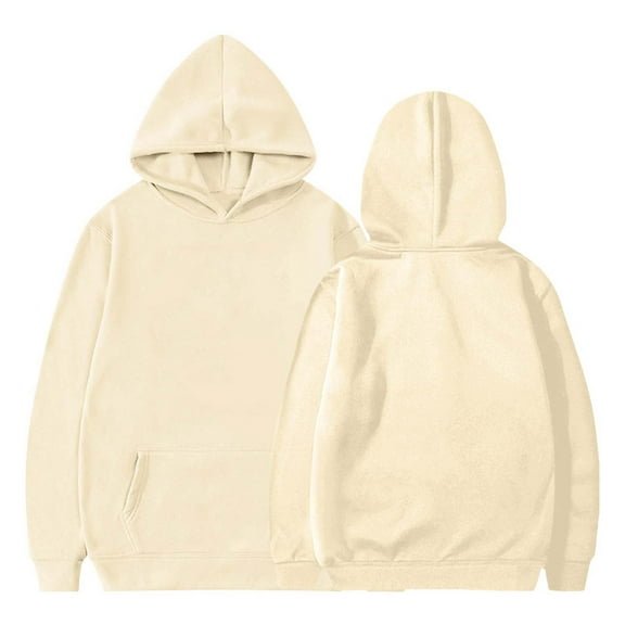Unisex Kids Hoodies Soft Fleece Pullover Hooded Sweatshirt Classic Casual Hoodie for Boys Girls Fall Winter Solid Color Long Adding Velvet Comfortable Outwear