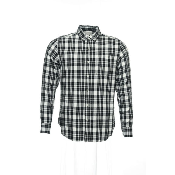 Field & Stream Black Plaid Button Down Shirt Sport , Size Small
