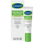Cetaphil Hydrating Eye Gel-Cream With Hyaluronic Acid, 0.5 oz, Brightens & Smooths Under Eyes