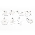 thumbnail image 1 of 16 colgantes de mantel de metal de acero inoxidable para picnic al aire libre, colgantes de decoración de mesa de comedor en casa (blanco), 1 of 5