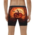 thumbnail image 2 of Men's Boxer Briefs, Halloween Full Moon Pumpkin Bat (3) Soft and Breathable Mens Underwear Boxer Briefs With Widen Waist, 2 of 5