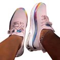 thumbnail image 4 of NOKIO Women Cushion Sneakers La𝖼e Up Running Shoes Comfortable Wide Width Sport Shoes Lightweight Outdoor Walking Shoes Non S𝗅ip Jogging Shoes Fashion Gym Workout Shoes for Back to College, 4 of 6