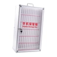thumbnail image 3 of Caja de almacenamiento para teléfono móvil hecha de aleación de aluminio resistente con asa de transporte y 72 ranuras, 3 of 9