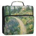 thumbnail image 5 of FORMRS Zipper Binder with Shoulder Strap 2-inch Ring 500 Sheet Capacity File Bag, Art Garden Scene, 5 of 5