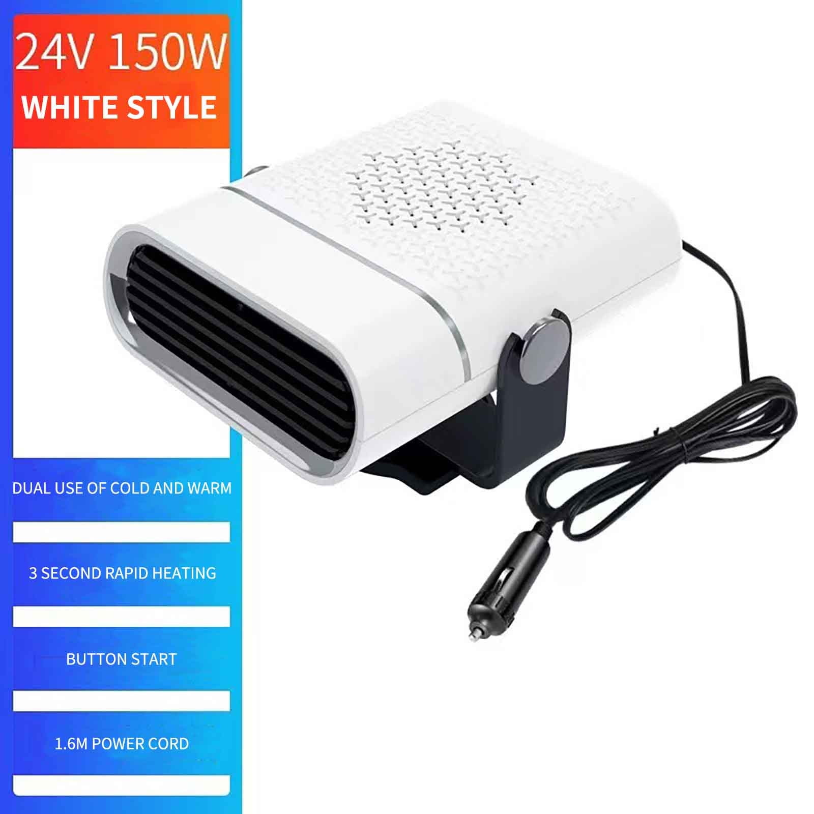 WNFJR Portable Car Heater Fan, Electric High Power Auto Windshield Window Defroster Defogger, Plugs into Cigarette Lighter, Fit for Car, Truck, RV, Van
