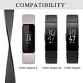 thumbnail image 2 of HCTian pour Fitbit Inspire 2 Bracelets Femmes Hommes, Bracelet Magnétique Réglable en Maille Métallique en Acier Inoxydable avec Sangle de Remplacement pour Fitbit Inspire 2 / Inspire HR/Inspire, 2 of 7