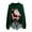 Blackish Green, variant on Christmas Sweaters For Women Women's Printed Crewneck Pullover Sweater, Fashion Graphic Long Sleeve Knit Top Designed for Making a Style Statement in Casual Social Settings and Outings
