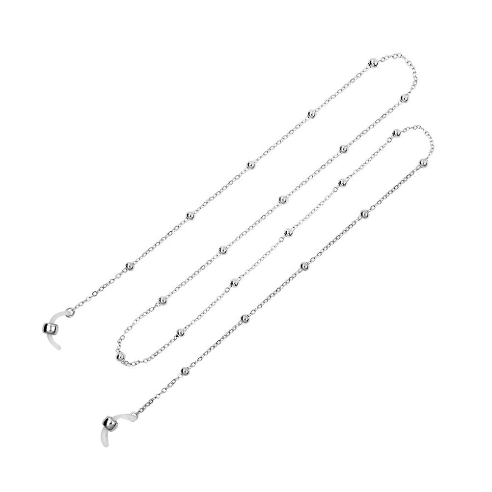 Women Sunglasses Strap Literary Silver Style Eyeglass Chain Hanging