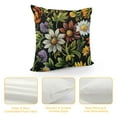 thumbnail image 4 of Autua Flowers Theme Decorative Cushion Throw Pillow Cover for Home Couch Living Room Sofa - Printed on Both Sides - 1PC 18x18in, 4 of 5