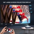 thumbnail image 5 of Mini Portable Movie Projector with Bluetooth 5.1, Projector with 5G WiFi , Support 1080P Mini Projector for Outdoor 11000 Lumen Movie Projector, 5 of 8