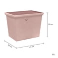 thumbnail image 2 of Caja California La Ardilla con tapa rosa satín / rosa burgundy, 2 of 4