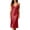Red, variant on Women's Satin Long Slip Nightgown, JIANLAI Lace V Neck Spaghetti Strap Midi Sleep Dress, Solid Color Silky Night Dress for Daily Loungewear