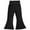Black, variant on Girls Knit Pants High Waist Flare Leg Winter Warm Casual Trousers For Toddler Kids Age 2-8 Korean Style Comfortable Stretchy Kids Clothes(Size 7-8 Years,Black)