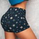 thumbnail image 4 of Balery Christmas Snowflakes1 Pantalones cortos de entrenamiento estampados para mujer, sin costuras, ajustados, para gimnasio, yoga, correr, deportes, ejercicio activo, fitness.-X-Large, 4 of 8