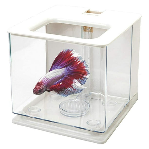 2X Betta Fish Tank Aquarium Fish Tank Easy to Change the Water
