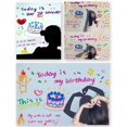 thumbnail image 3 of Projection Lamp Happy Birthday Adjustable Projector Prop Battery Powered Family Background Wall Photography Night Light Type 5, 3 of 8