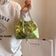 thumbnail image 3 of Bolso de mano para mujer, bolso de moda, bolso de cubo, bolso de cadena, bolso de mensajero simple (verde), 3 of 6