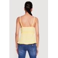thumbnail image 4 of Women's Pleated Crochet Trim Split Front Cami, 4 of 4