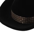 thumbnail image 3 of OUNONA Engagement Box 1Pack Cowboy Hat Box Western Style Black Velvet, 3 of 8