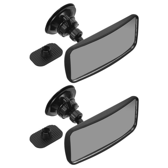 TABLZONE Car Rearview Mirror Glass Abs 2Pcs 4.7x2.4x0.8In