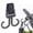 B, variant on 1 Pc Baby Stroller Hook Hanging with Dual Hook, 360° Rotation Stroller Hooks for Hanging Diaper Bags, Baby Stroller Wheelchair Hanger Clip Accessories, for Shopping Cart, Car Back Seat, Black