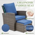 thumbnail image 5 of Vicluke 6-Piece Rattan Outdoor Conversation Set with Sectional Sofa, Ottoman and Storage Table, Marine, 5 of 7