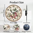 thumbnail image 2 of 1pc Printed Wall Clock for Home Living Room Bedroom Decoration Flat Round Butterfly 300mm, 2 of 9