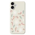 thumbnail image 1 of For iPhone 17 Case Leaves and Canes Pattern Printing Straight Edge TPU Phone Back Cover -, 1 of 5
