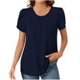 thumbnail image 1 of Liquidation d'Économies! BEFOKA T-Shirt Grande Taille pour Femmes, Blouse Décontractée d'Été pour Femmes, Blouse à Manches Courtes Imprimée Mode pour Femmes Col Rond Décontracté, 1 of 4