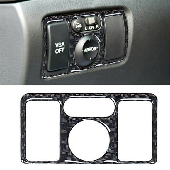 For Acura Tl 2004-2008 Carbon Fiber Interior Power Mirror Switch Cover Trim