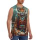 thumbnail image 2 of Fotbe Pond Meditating Tiger Men's Camiseta sin Mangas Estampada para Hombres, Playera Casual para Gimnasio, Entrenamiento, Playa-Medium, 2 of 7