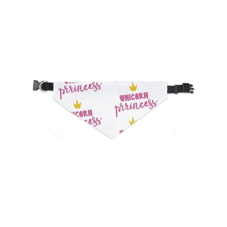 Unicorn Princess Text Pattern Bandana -Image by Shutterstock, Small