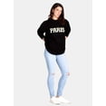 thumbnail image 2 of Madden NYC Oversized Graphic Sweater, Women's and Women's Plus, Sizes XXS-4X, 2 of 6
