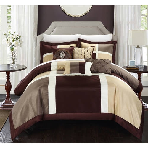 Chic Home Filomena 11 Piece Bed In A Bag Comforter Set Walmart Com Walmart Com