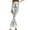 Silver, variant on iTNHFP Thermal Leggings Women Shiny Metallic Flare Leggings for Women Sexy High Waisted Bottom Pants Stretch 70S Disco Yoga Trousers