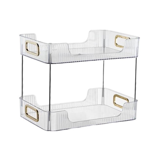 yuksok Multifunctional Storage Rack 2 Tier Container for Party Living Room Toilet White
