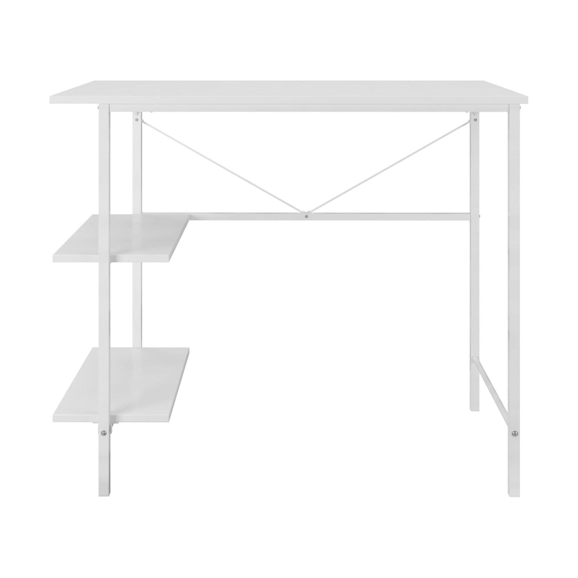 Mainstays Pierce Storage Desk, White photo 2