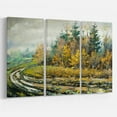 thumbnail image 2 of Design Art River on A Decline Canvas Print, 2 of 2