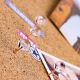 thumbnail image 4 of Push Pins 1/3 Inch Rose Gold Map Tacks 100-Count Large Size Pins Rose Gold Steel Point and Transparent Plastic Round Head, 4 of 6