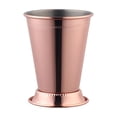 thumbnail image 2 of Red Stainless Steel Cocktail Mixing Cup - 18/8 Food Grade, Insulated Mint Julep Style with Beaded Design, Dishwasher Safe for Iced Tea, Cold Drinks & Bar Use, 2 of 6