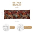 thumbnail image 2 of KLL Ultra Soft Microfiber Body Pillow Cover/Pillowcases 20"x54" with Hidden Zipper Closure-Coffee Stamp, 2 of 5
