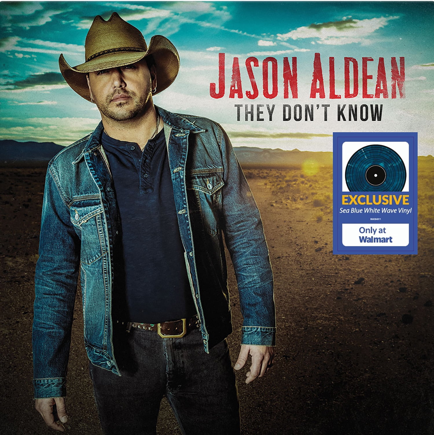 Jason Aldean - They Don't Know (Walmart Exclusive) - Sea Blue Wave Vinyl