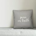 thumbnail image 2 of Creative Products Peace On Earth in Gray 18x18 Spun Poly Pillow, 2 of 2