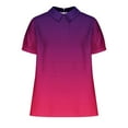 thumbnail image 4 of ibuvkizy Womens Tops Short Sleeve Shirts for Women,Women's Ladies Fashion Casual Cropped Printing Cotton Loose Shirt Blouse Top,Plus Size Blouses Shirts,Summer Casual Graphic Tees, 4 of 5