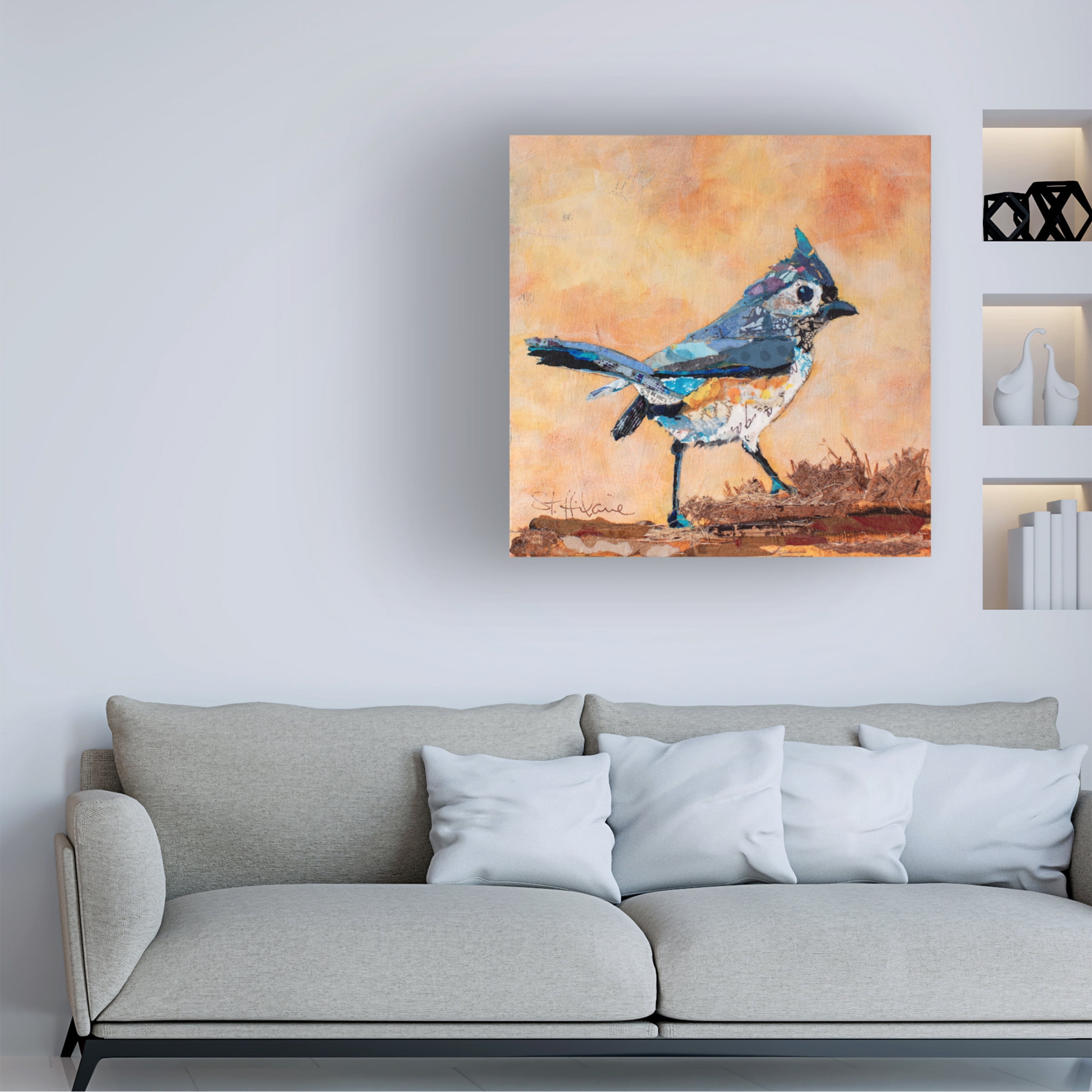 Elizabeth St Hilaire 'Tufted Titmouse' Canvas Art