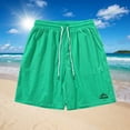 thumbnail image 1 of Styesk Mens Shorts Men Solid Color Casual Fashion Loose Drawstring Pockets Exercise Beach Shorts Pants, 1 of 5