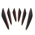 thumbnail image 1 of stanreset 6pcs ABS Front Bumper Lip Canard Splitter Fin Spoiler Kit For Lip Splitter Fin Canard Splitter B, 1 of 6