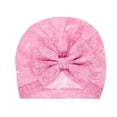 thumbnail image 1 of Newborn Hat Nice-looking Wide Application  Lace Bowknot Baby Cap Shooting Props, 1 of 10