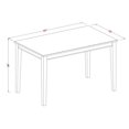 thumbnail image 5 of East West Furniture Dudley 5-piece Wood Dining Table and Bar Stools in Mahogany, 5 of 6